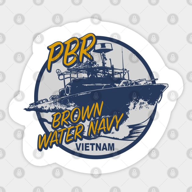 PBR - Brown Water Navy Vietnam Sticker by TCP